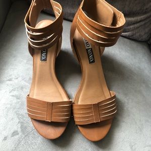 Ankle strap wedge sandals